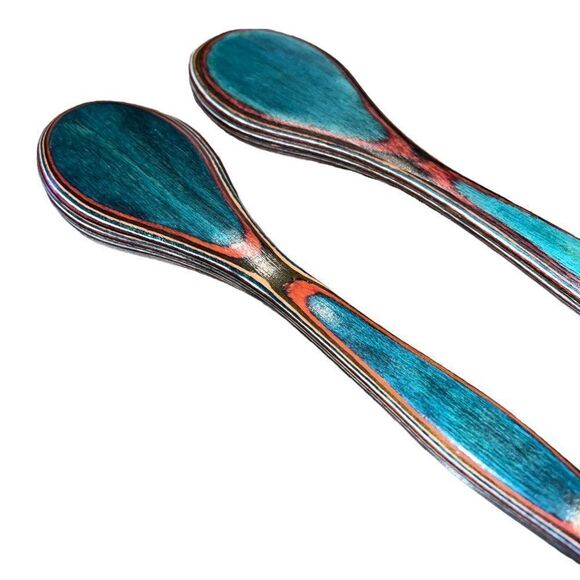 Multicolor Pakkawood Serving Spoon Bundle Kitchen Decor - Picture 2 of 8